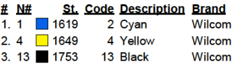 color code color code