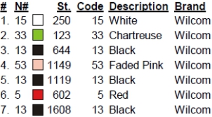 color code color code