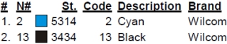 color code color code