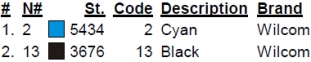 color code color code
