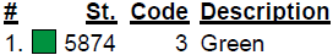 color code color code