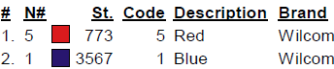color code 