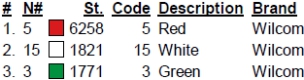 color code color code