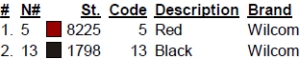 color code color code