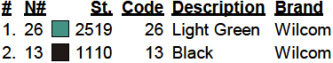 color code color code