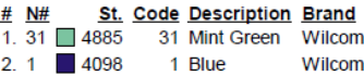 color code 