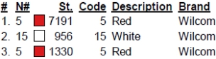 color code color code