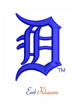 Buy Detroit Tigers Logo Embroidery Dst Pes File online in USA