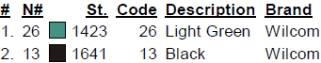 color code color code