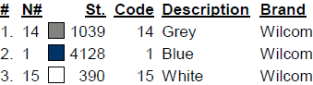 color code 