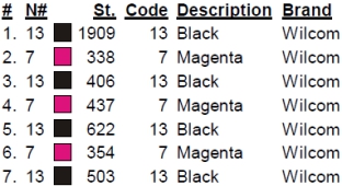 color code color code