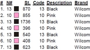 color code 