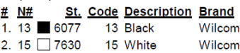 color code color code