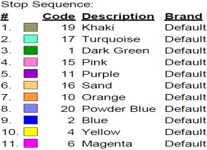 color code color code