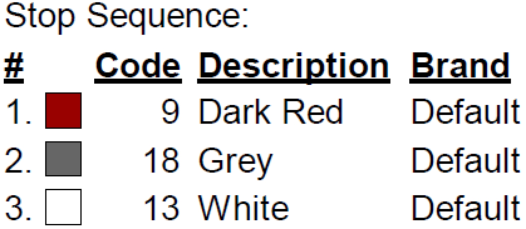 color code color code
