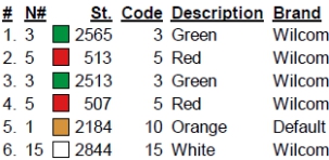color code color code
