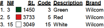 color code color code