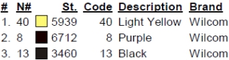 color code color code