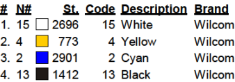 color code color code