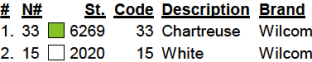 color code color code