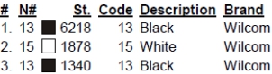 color code color code