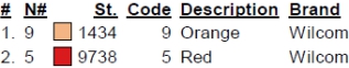 color code color code
