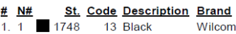 color code 