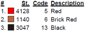 color code color code