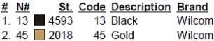 color code color code