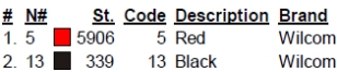 color code color code