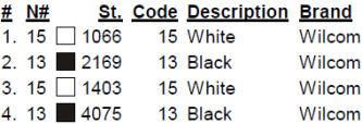 color code color code