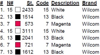 color code color code