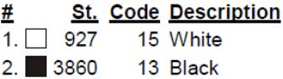 color code color code