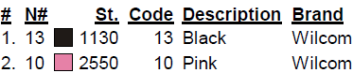 color code color code