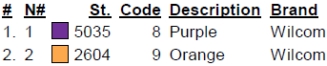 color code color code