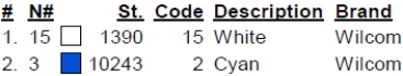 color code color code