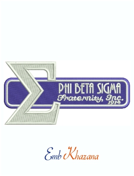 Phi Beta Sigma Fraternity machine Embroidery Design