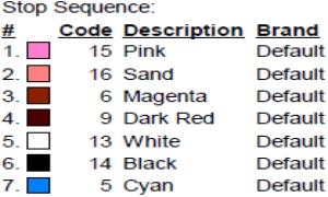 color code color code