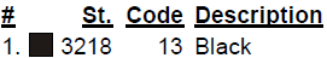 color code color code