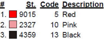 color code color code