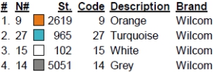color code color code