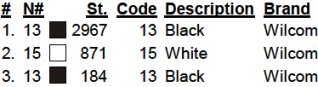 color code 