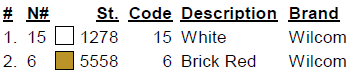 color code 