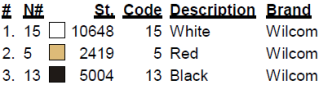 color code color code