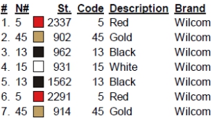 color code color code