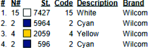 color code 