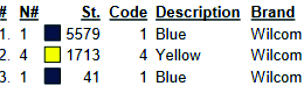 color code 