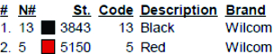 color code 
