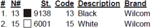 color code color code
