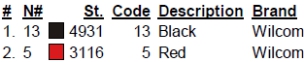 color code color code